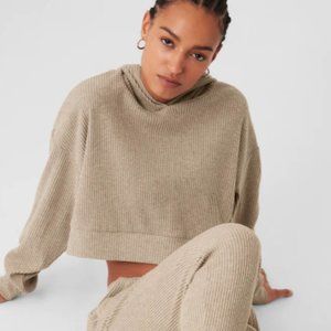 Alo Muse Hoodie Size M in Color Gravel Heather